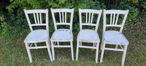 4 Chaises bistrot Brasserie bentwood bistrot chair shabby chic baumann bois