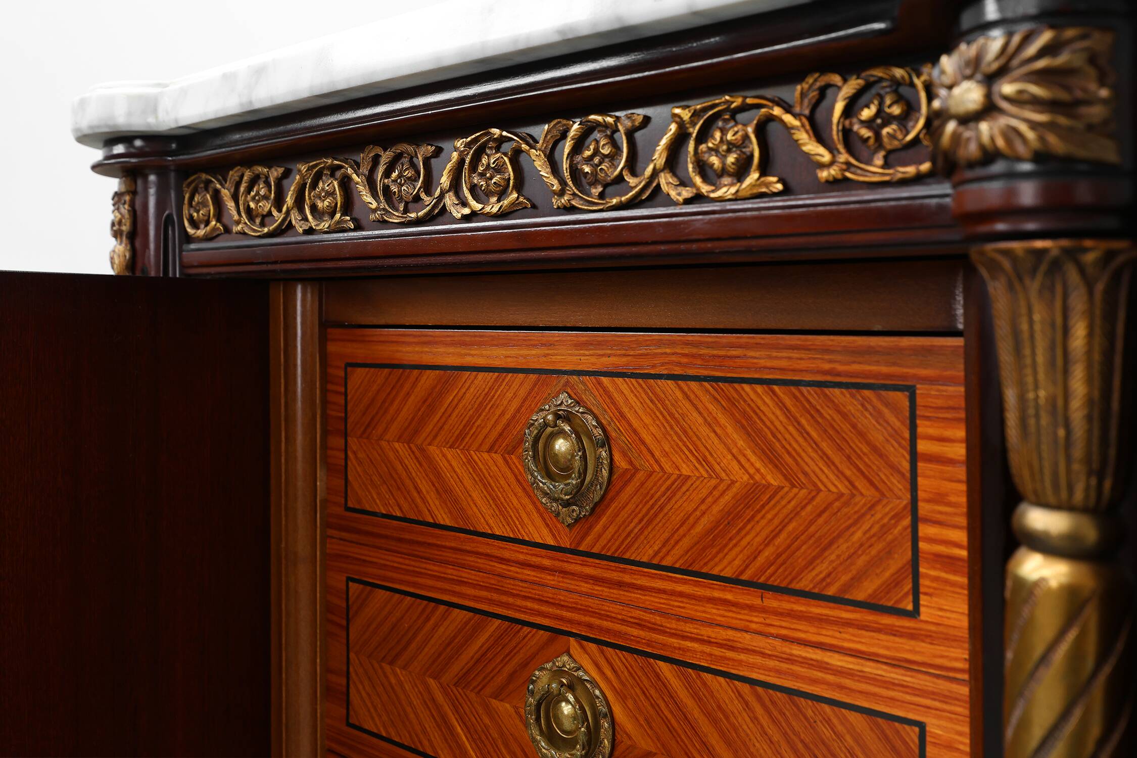 High Quality 20th Century Louis XVI style Mahogany sideboard by E.P. Ehalt