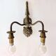 Two antique wall lights