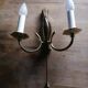 Vintage Empire style gold-plated brass wall sconce