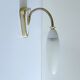 Mid Century Flexible Brass Glass Wall Light