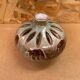 Antique brown glazed ceramic soliflore vase vintage leaf decor