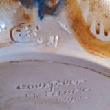 Vase en grès sel J.C Courjault Keraluc 60s