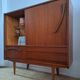 Vintage Scandinavian teak sideboard, buffet furniture.