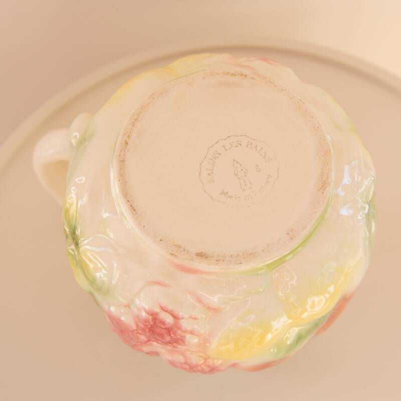 Slush carafe with fruit decoration signed Salins