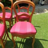 4 Louis Philippe upholstered chairs