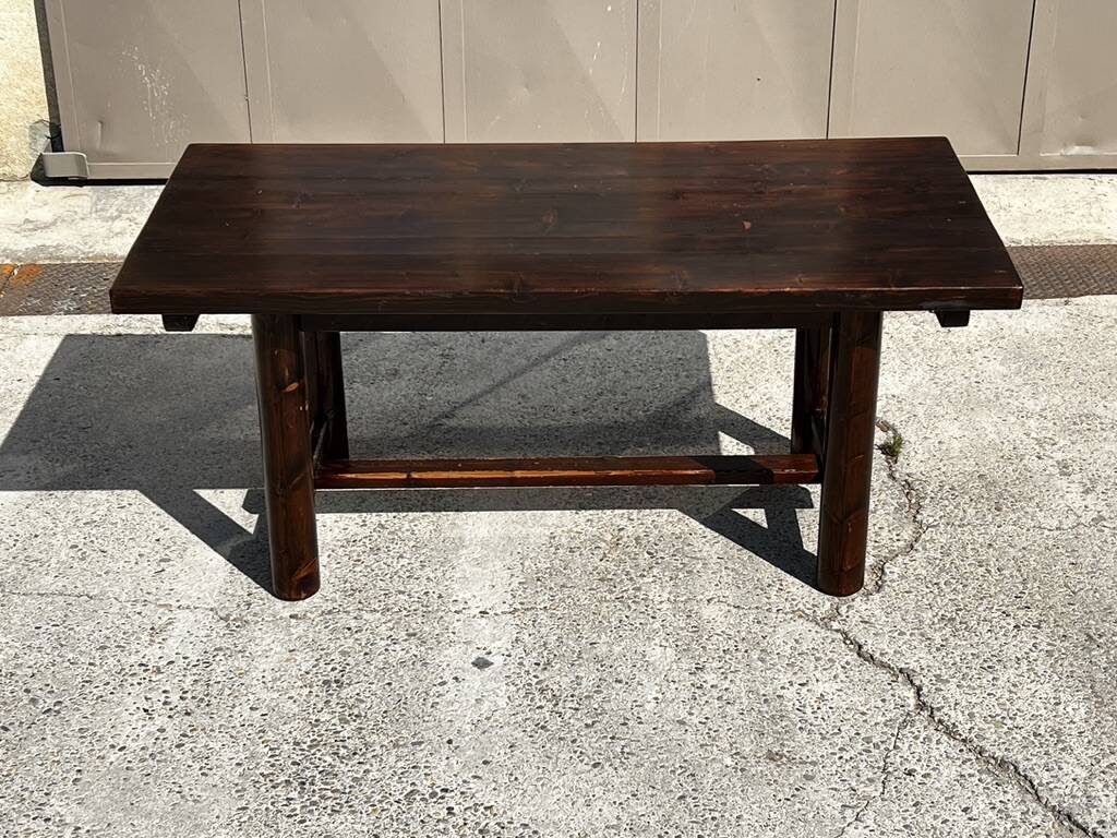 Georges Robert dining table in pine and oak 1960