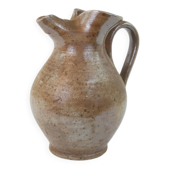 Signed stoneware pitcher