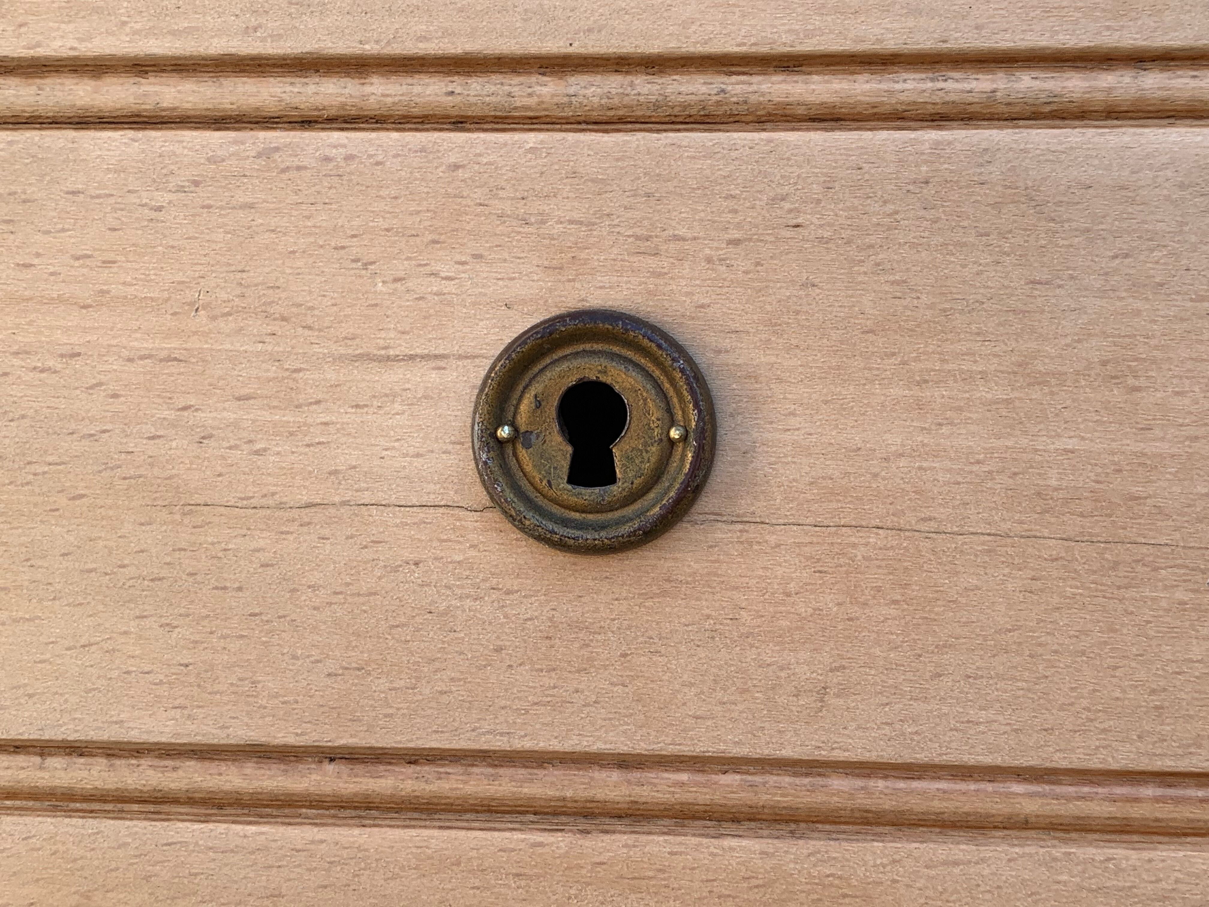 Parisian art deco chest of drawers raw wood