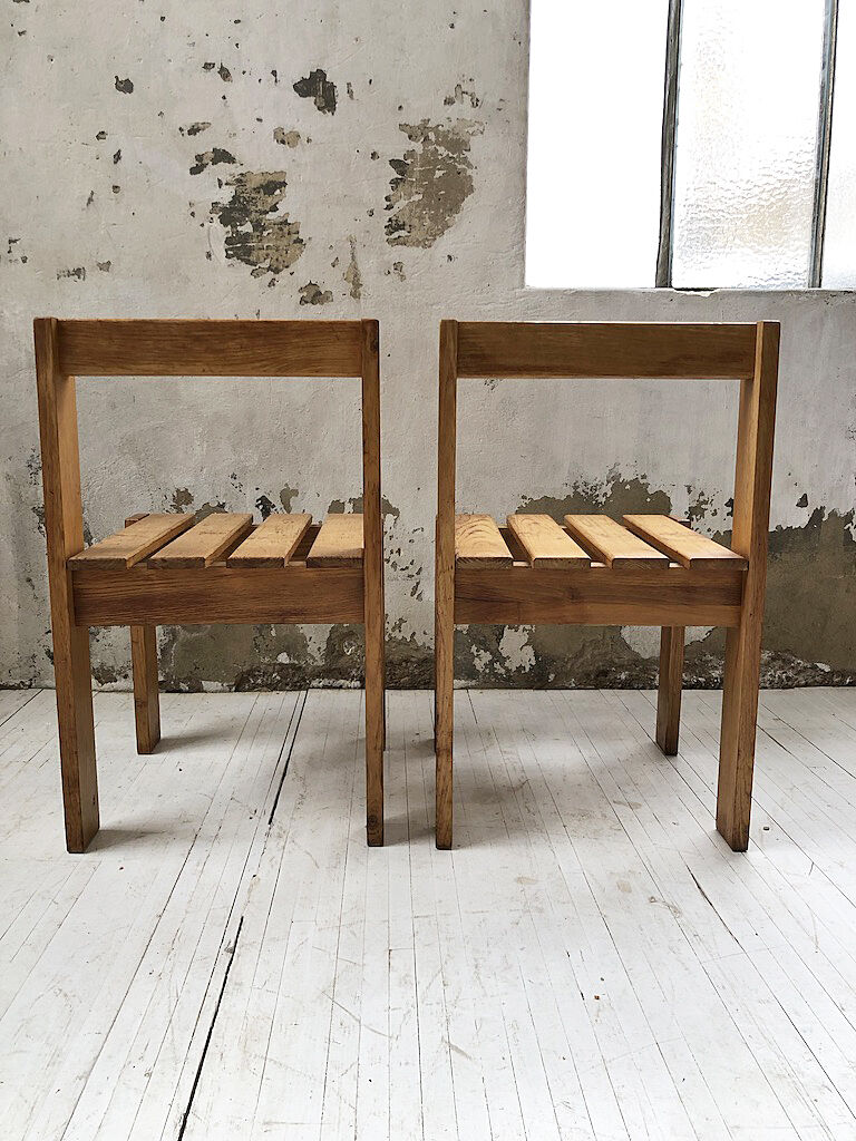 Duo de chaises pin