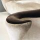 Fairy-tale kidney bean beige velvet sofa, italy