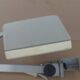 WALDMANN articulated workshop lamp with two industrial clamp arms for architects.