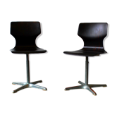 Paire de chaises évolutives pae Adam Stegner pour Flötotto Pagholz, 70