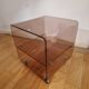 Rolling dessert trolley in Altuglas by Michel Dumas for Roche Bobois.