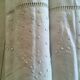 Drap et taies trousseau de réserve en fil de lin brodé de perles