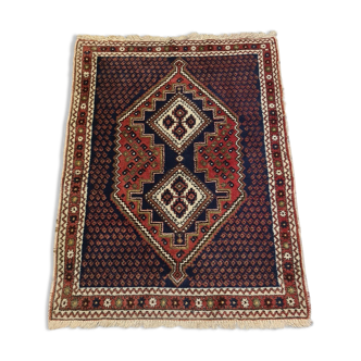 Tapis Afshar persan en laine nouée à la main, seconde moitié du XXème siècle, 118x86 cm
