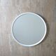 Round mirror Gilac white plastic 70s - 51 cm