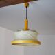"Cocoon" pendant light, resin and pine, Italy, 1970