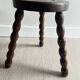Tabouret tripode bois