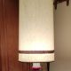 Ceramic and aluminum table lamp / design 20 th century