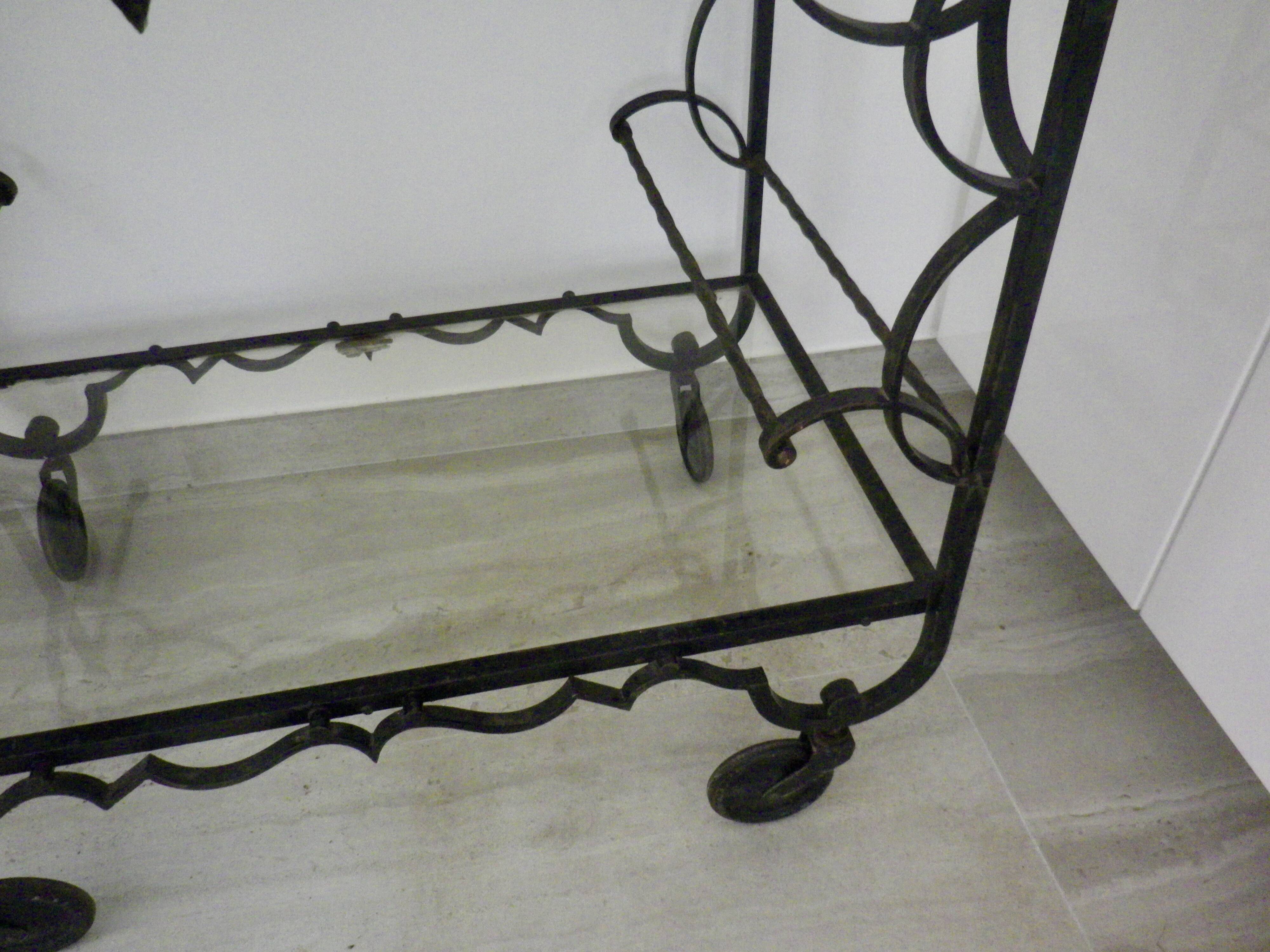 Vintage serving trolley from the 1930s-1940s.