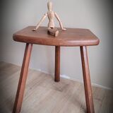 Tripod stool cowbird half round