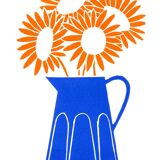 Tournesols 21 - Linogravure