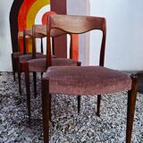 SET 4 Chaises Design Niels Otto Møller 1960