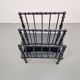 Antique Wooden Bobbin Canterbury Magazine Rack, 1890