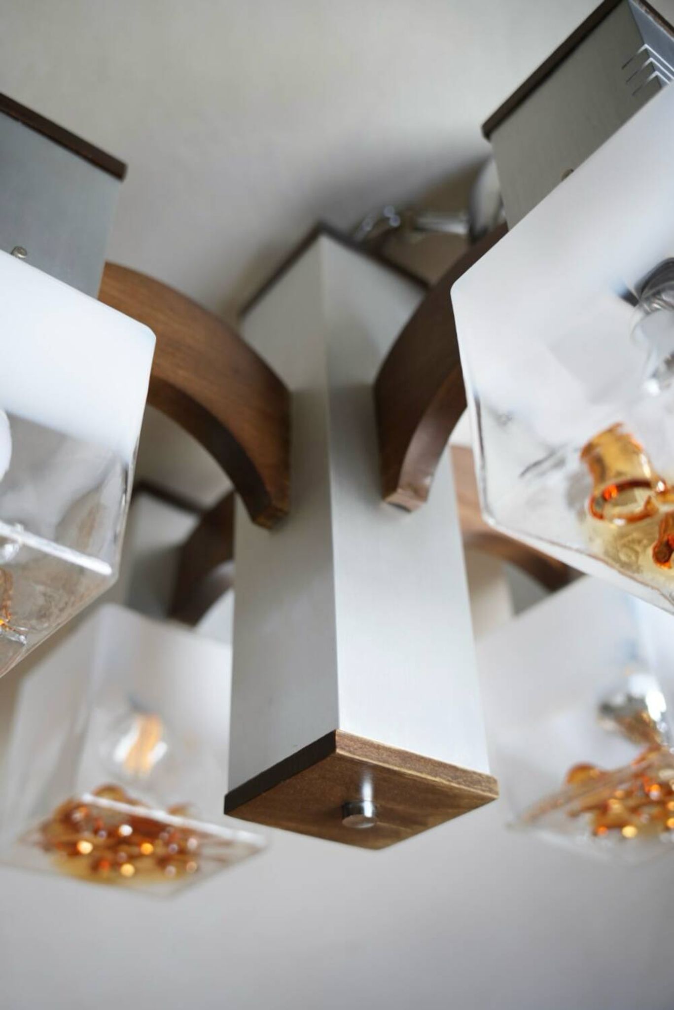 Lustre cubique Gaetano Sciolari pour Mazzega
