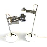 Robert Sonneman, pair of T395 Table Lamp for Luci Milan, 1972
