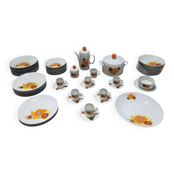 Service de vaisselle café/thé Bavaria porcelaine de Bavière