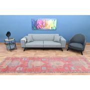 1970s Turkish Oushak Handmade Wool Cotton Red Area Rug 90x343