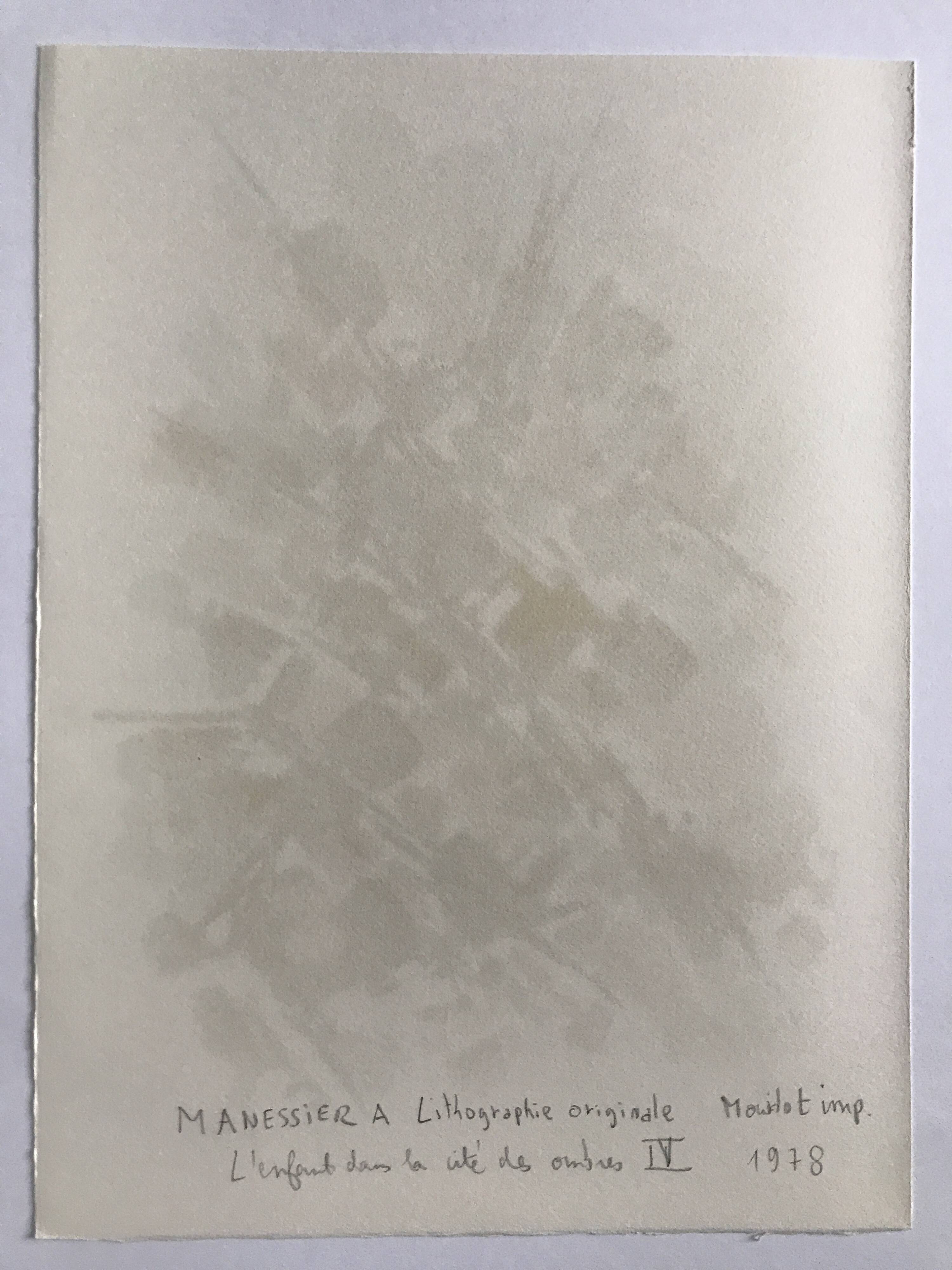 Alfred MANESSIER, Villa Montmorency, 1978. Original lithograph