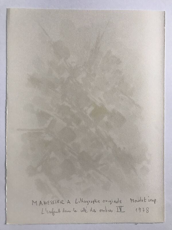 Alfred MANESSIER, Villa Montmorency, 1978. Lithographie originale