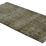 Turkish Anatolian Handmade Vintage Area Rug  197 cm x 95 cm