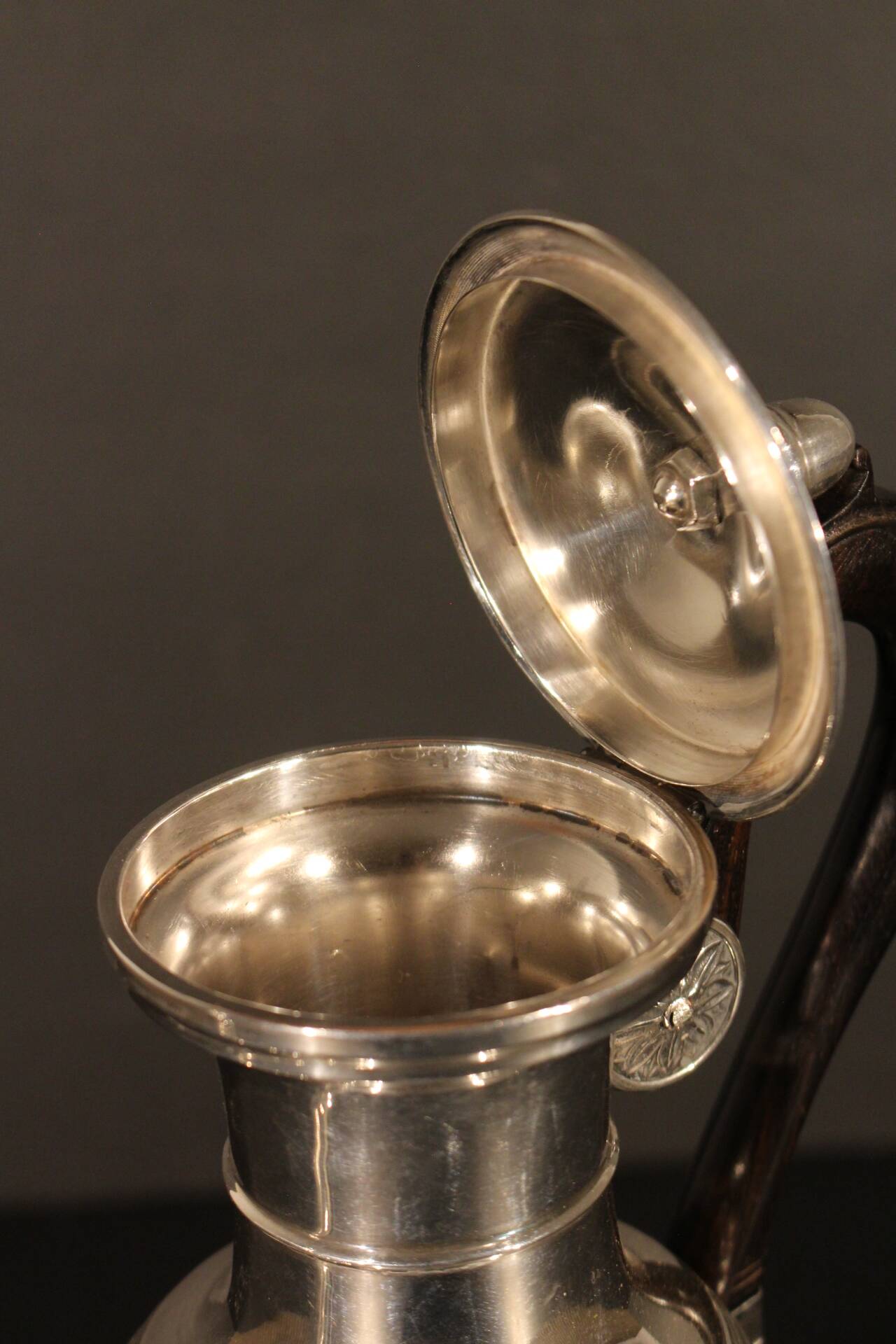 Silver empire vase