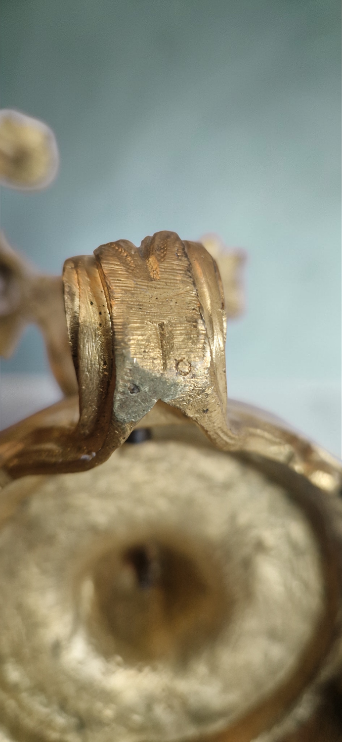 Pair of gilded bronze candelabra – Louis XV style – 19th century