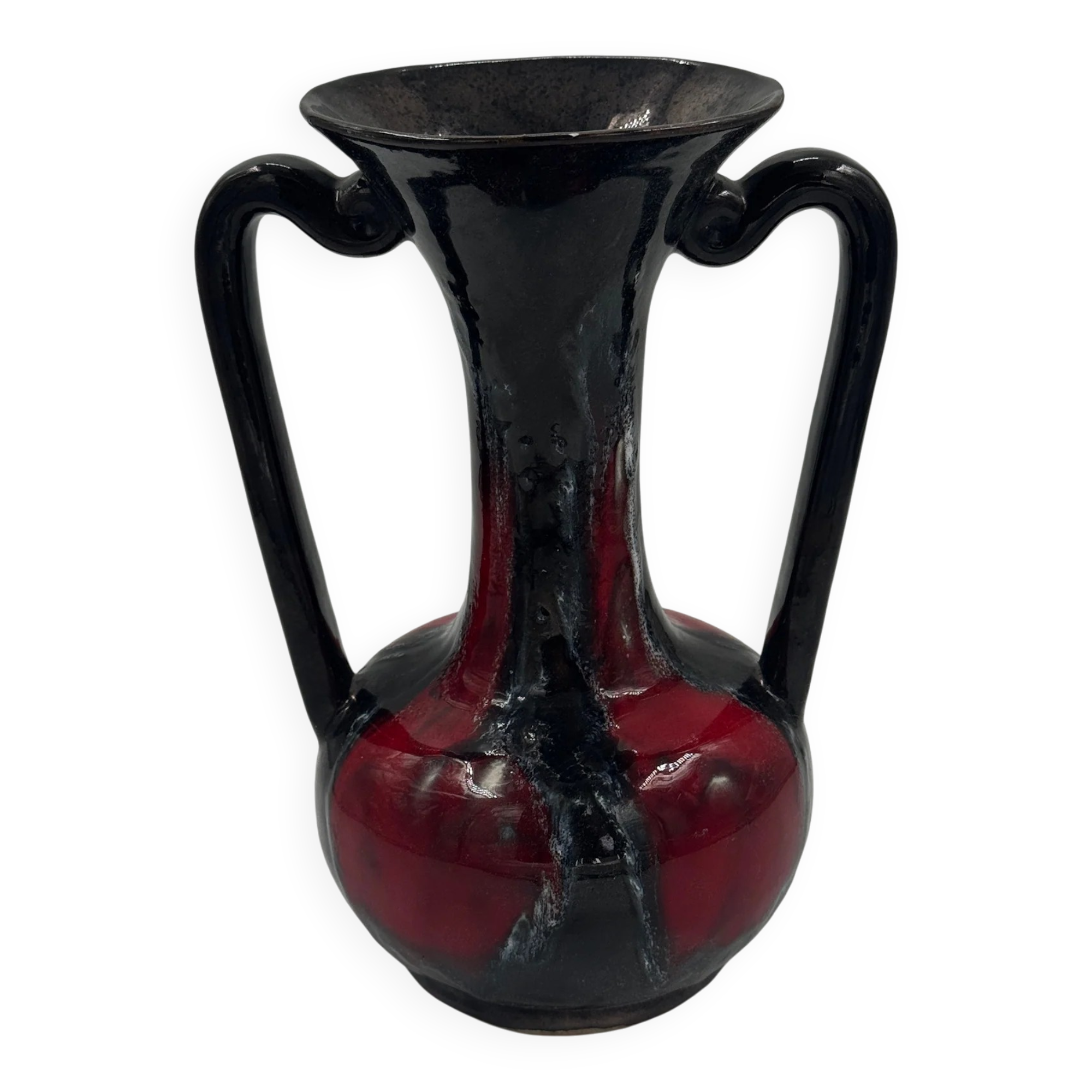 Vase amphore vintage en céramique