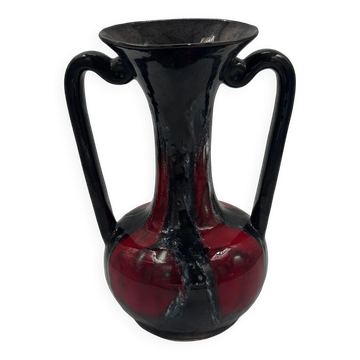Vintage ceramic amphora vase