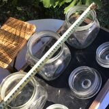 Set of 3 glass candy jars