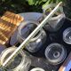 Set of 3 glass candy jars