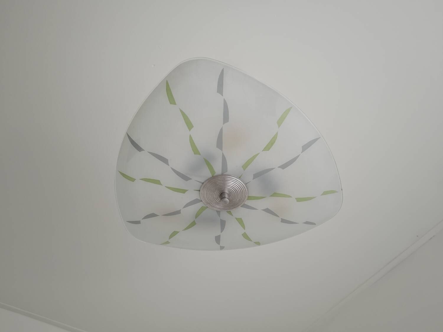 Zukov opal glass pendant chandelier, 1960s