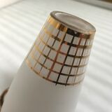 Glass and gilded brass chandelier