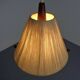 Teak and Sisal Ceiling Lamp from Temde, 1960s