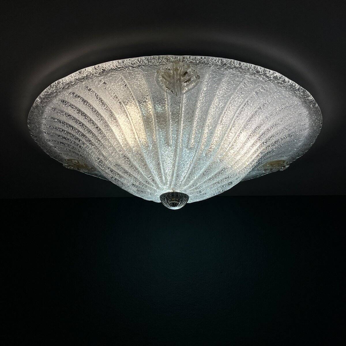 Murano Glass Ceiling Lamp, Italy, 1990s