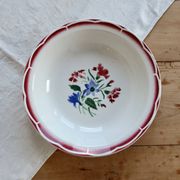 Antique hollow serving dish, Sarreguemines Digoin - José model.