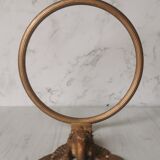 Brass swan head towel rack