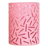 Vase en verre et peinture acrilyque