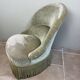 Fauteuil crapaud en velours vert